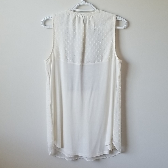 Anthropologie embroidered chiffon tank top tunic - Picture 4 of 4